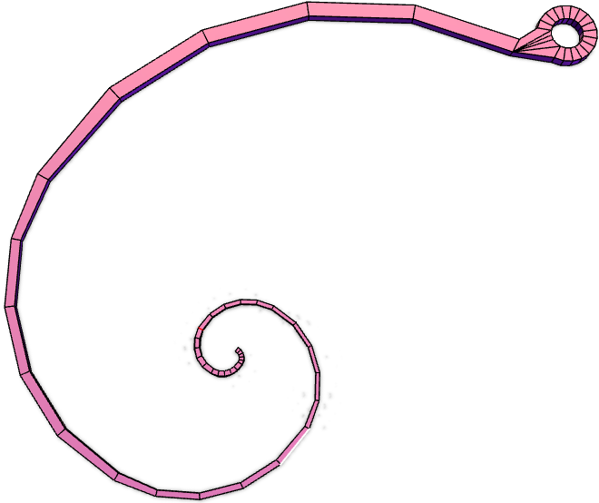 Fibonacci Spiral Illustration.png PNG Image