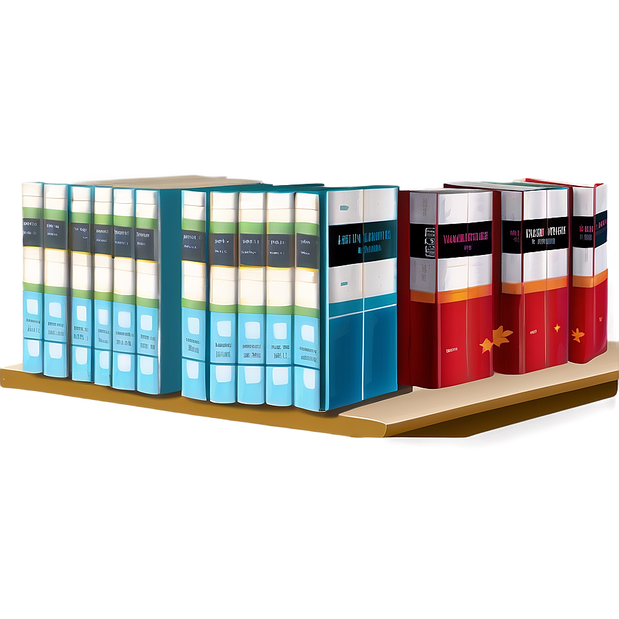 Fiction Books On Shelf Png 93 PNG Image