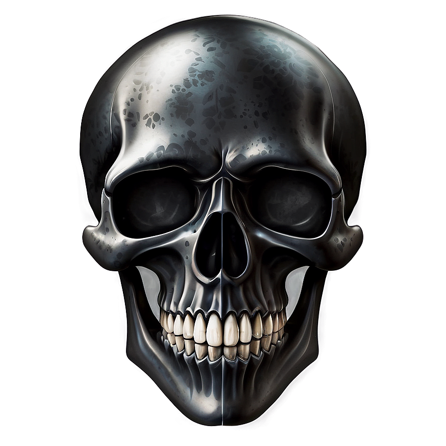 Fierce Black Skull Graphic Png Ybr41 PNG Image