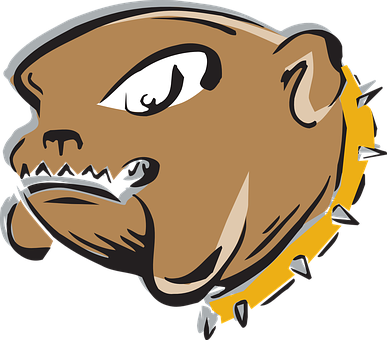 Fierce Bulldog Graphic PNG Image