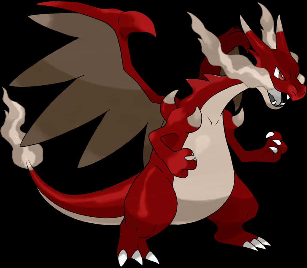 Fierce Charizard Pokemon PNG Image