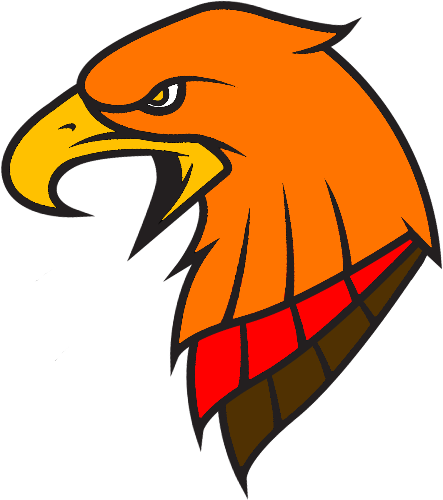 Fierce Eagle Volleyball Logo PNG Image