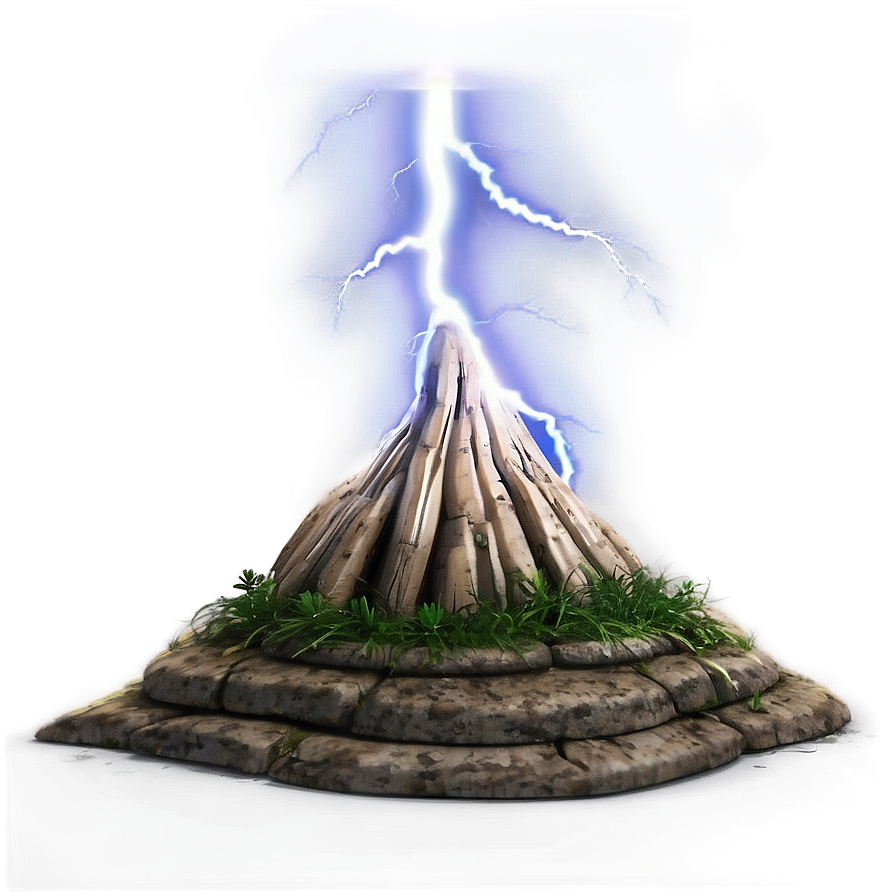 Fierce Lightning Strike Png Dqw PNG Image