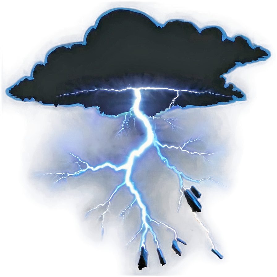 Fierce Lightning Strike Png Fhj PNG Image