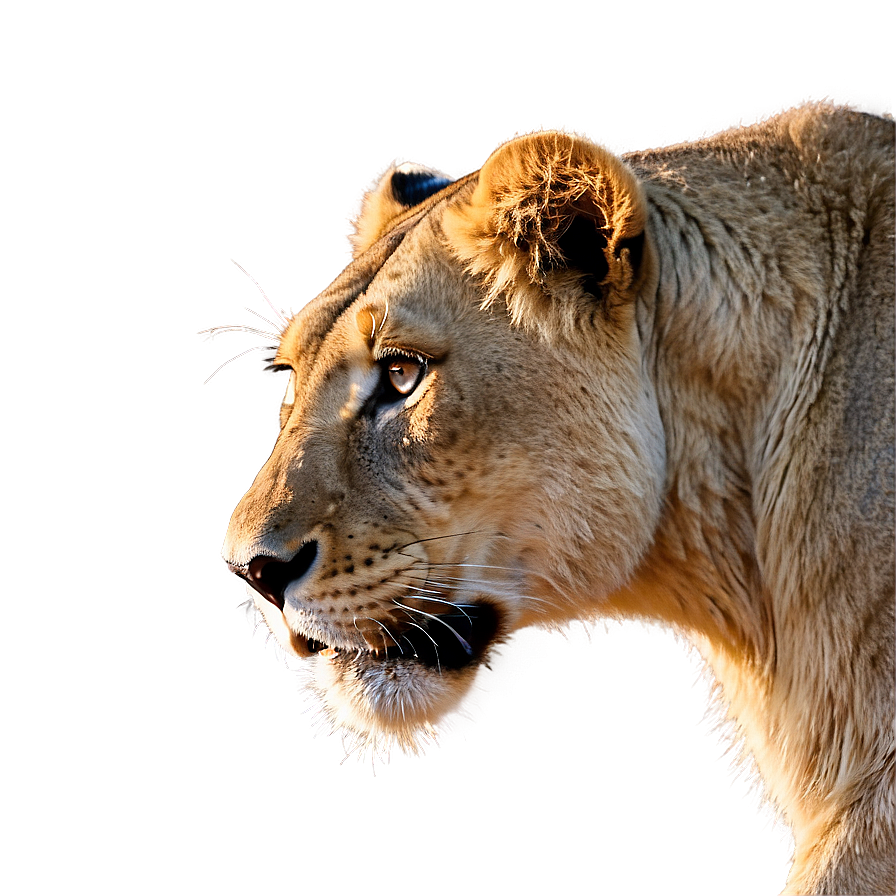 Fierce Lioness Hunting Png 06252024 PNG Image