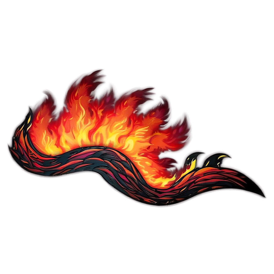 Fierce Red Fire Wave Png 44 PNG Image