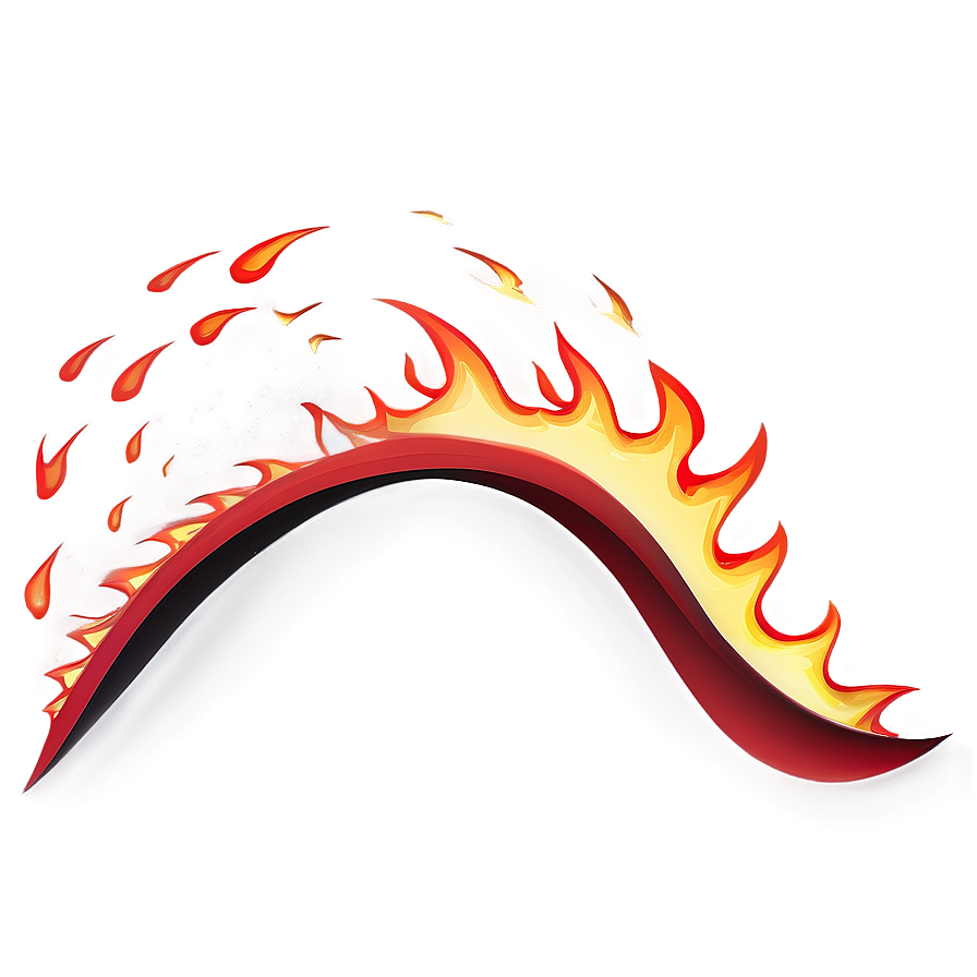 Fierce Red Fire Wave Png 55 PNG Image