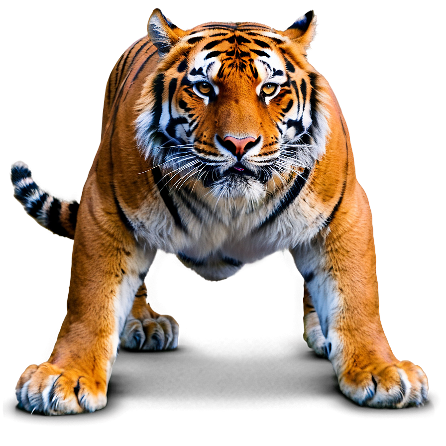 Fierce Tiger Stance Png Clx PNG Image