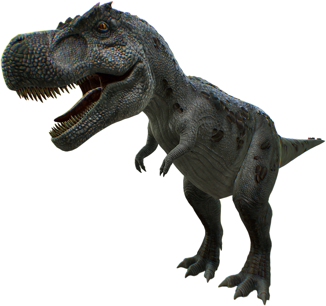 Fierce Tyrannosaurus Rex Model PNG Image