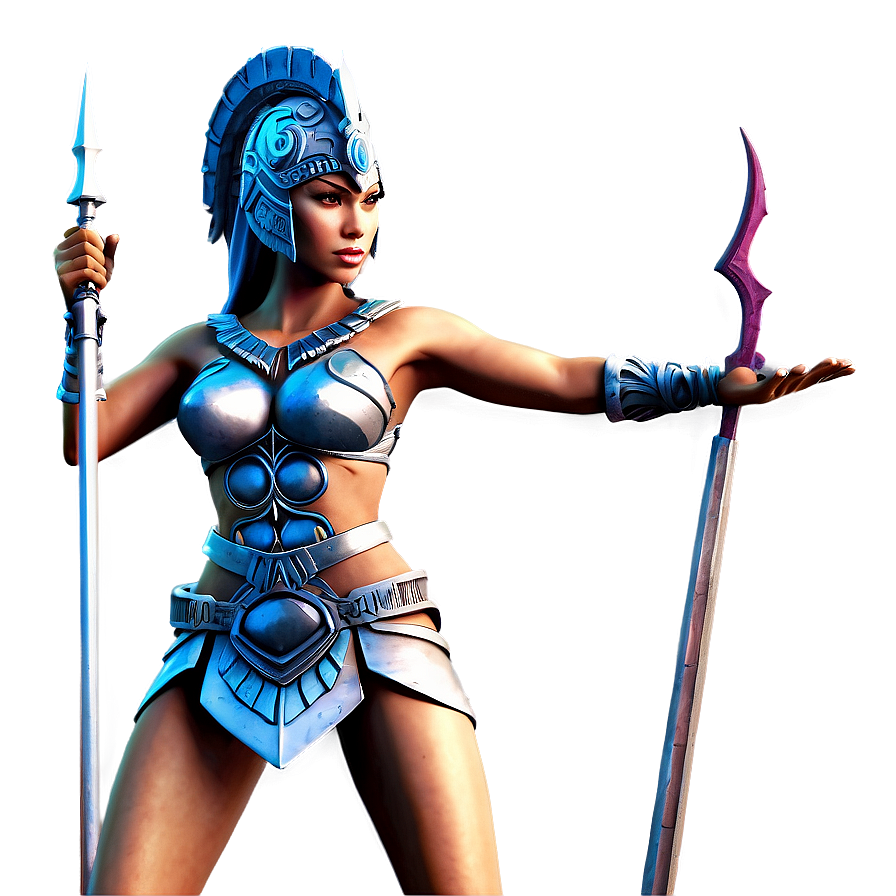 Fierce Warrior Goddess Png Fcn PNG Image