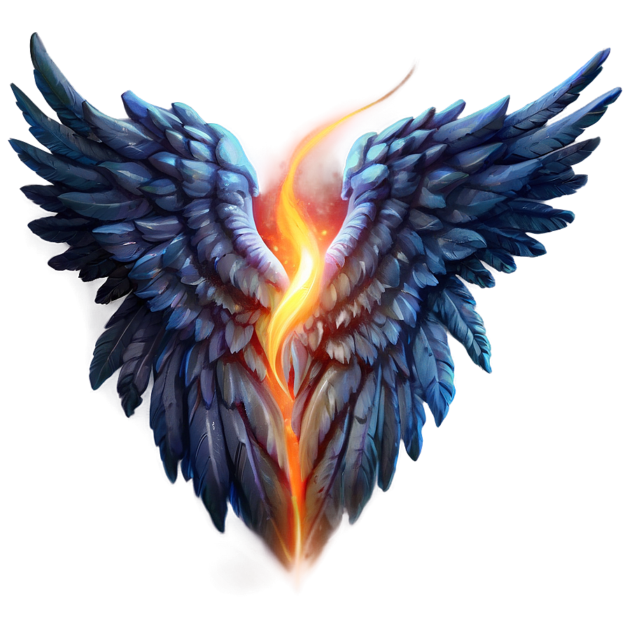 Fiery Angel Wings Icon Png Oho PNG Image