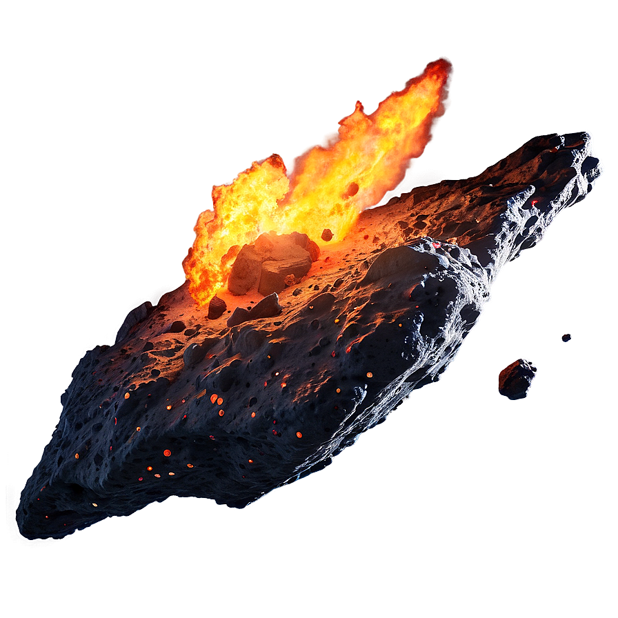 Fiery Asteroid Png Dyr PNG Image