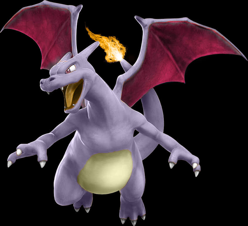 Fiery Breath Charizard PNG Image