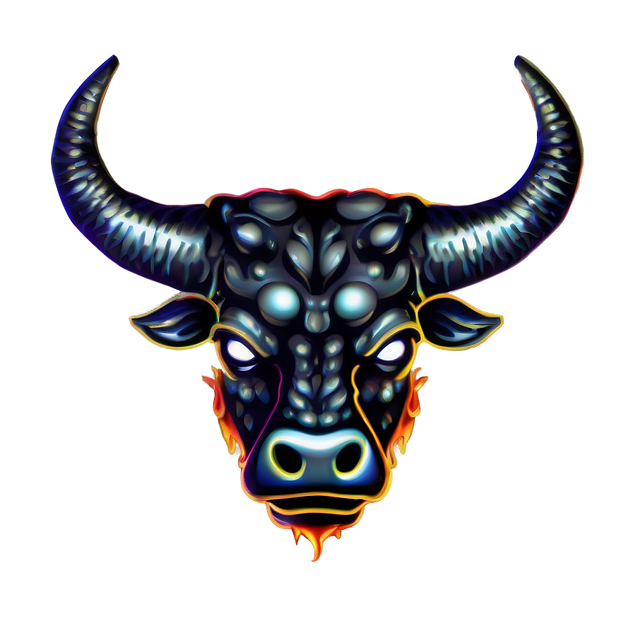 Fiery Bull Head Png Hcy53 PNG Image