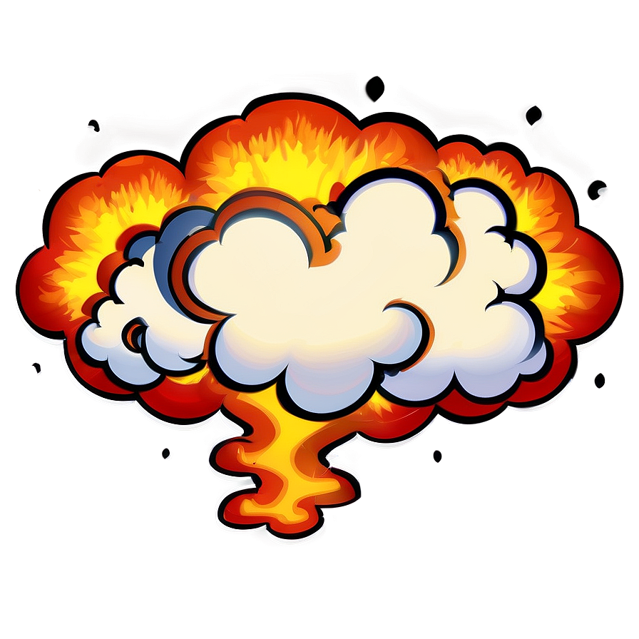 Fiery Cartoon Explosion Png 42 PNG Image