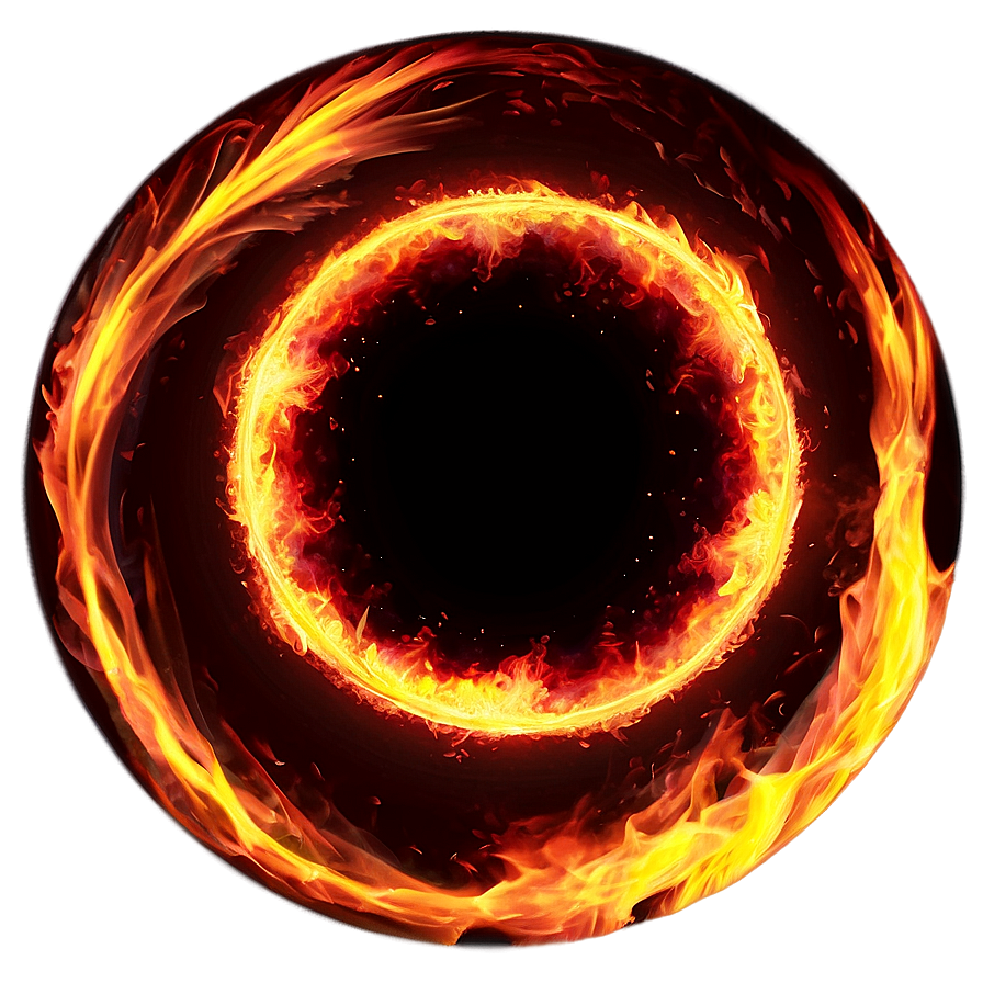 Fiery Circle Effect Png Nmu PNG Image