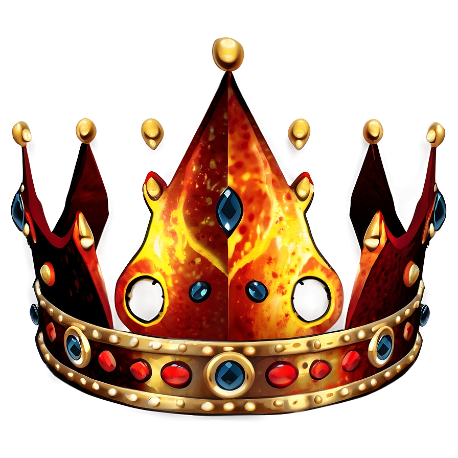 Fiery Crown Graphic Png 81 PNG Image