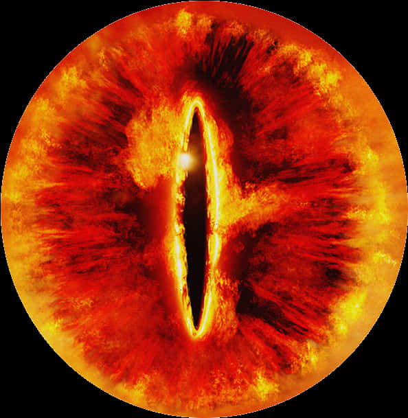 Fiery Eye Nebula PNG Image