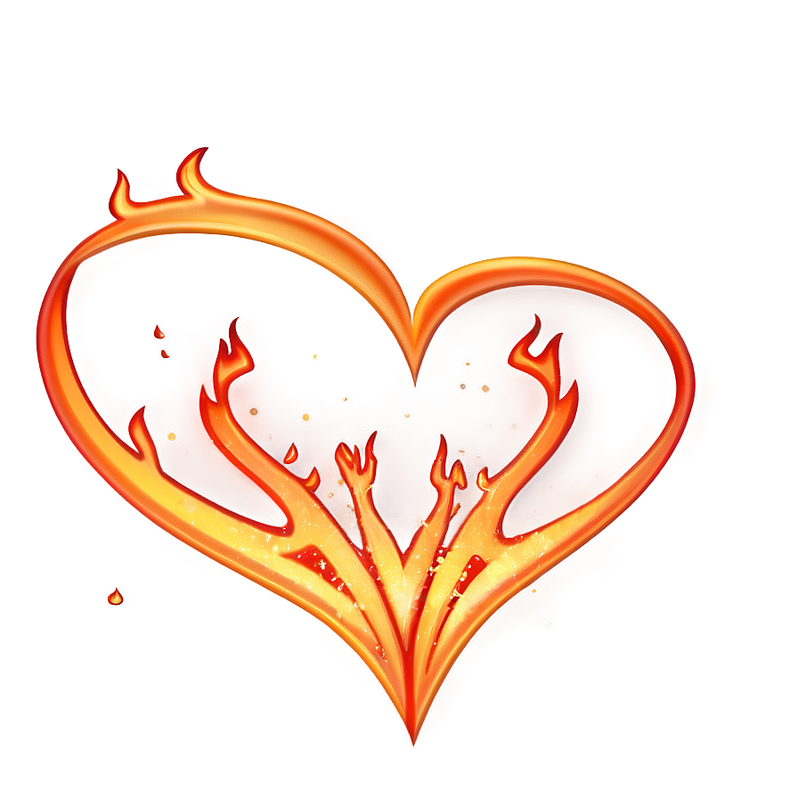 Fiery Hearts Png 05032024 PNG Image