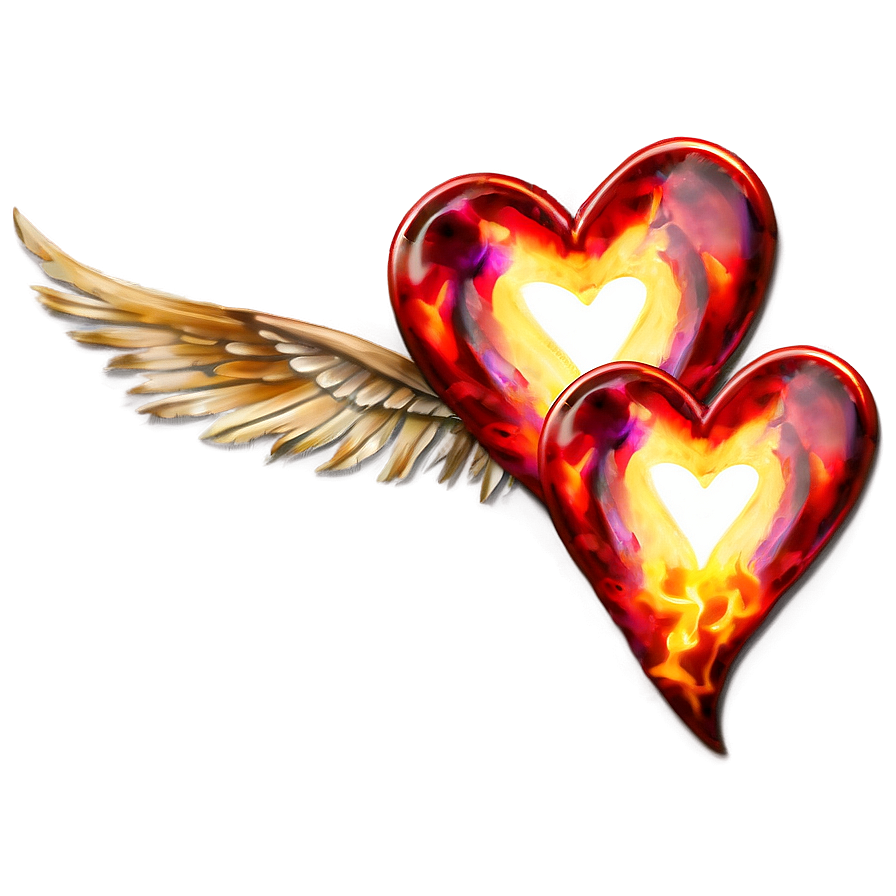 Fiery Hearts Png 05032024 PNG Image