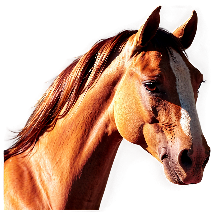 Fiery Horse Head Representation Png Ubi56 PNG Image