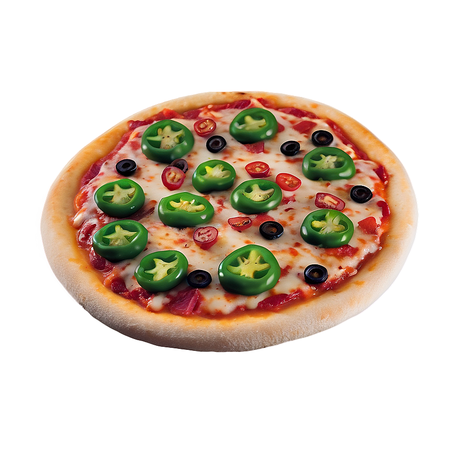 Fiery Jalapeño Pizza Png Yvy81 PNG Image