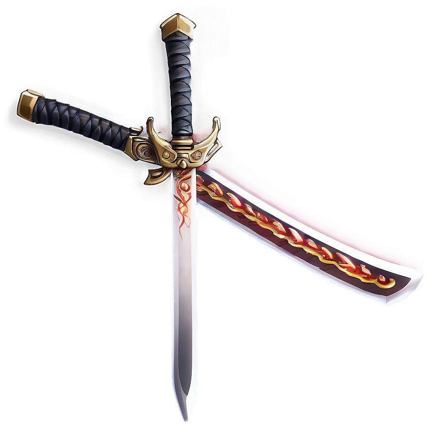 Fiery Katana Png Mvc PNG Image