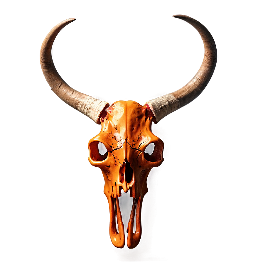 Fiery Longhorn Skull Concept Png 82 PNG Image