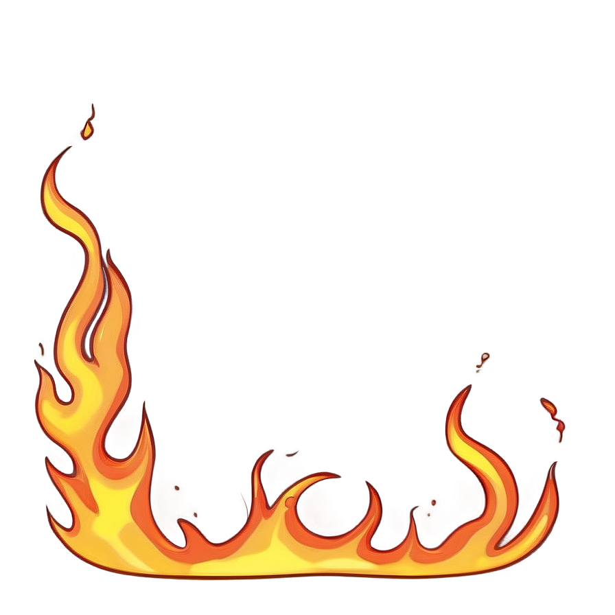 Fiery Outline Border Png 69 PNG Image