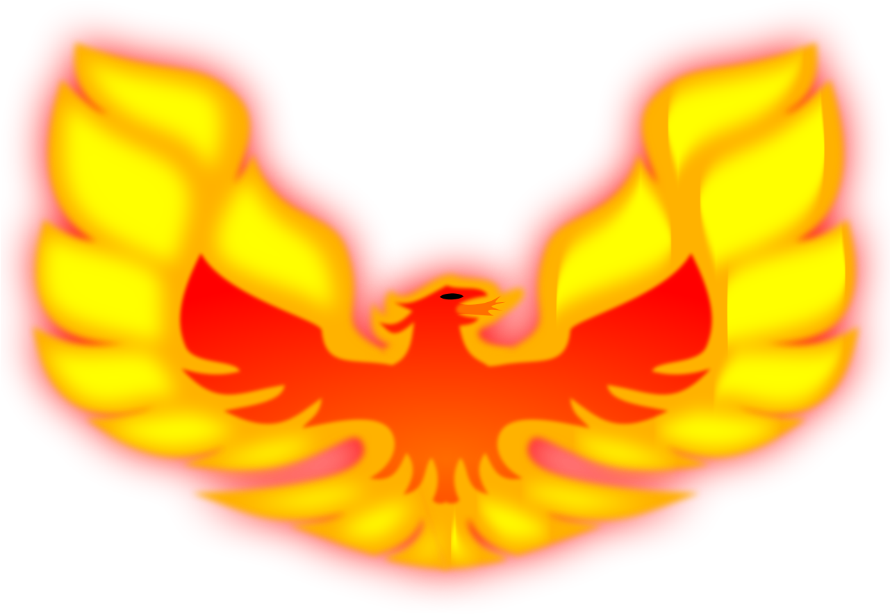 Fiery Phoenix Artwork PNG Image