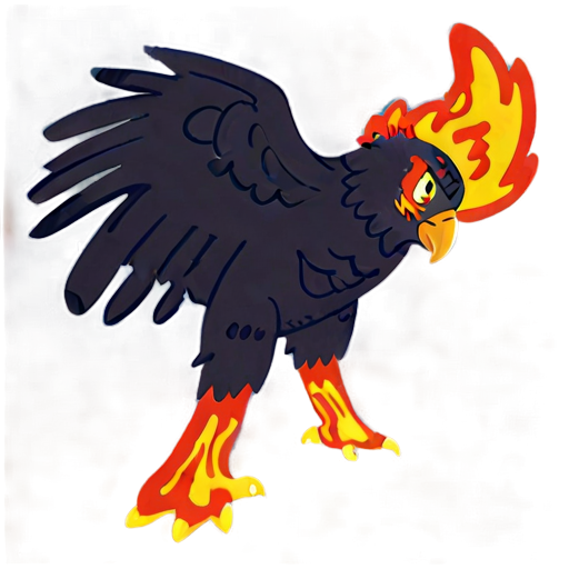 Fiery Phoenix Eagle Concept Png B PNG Image