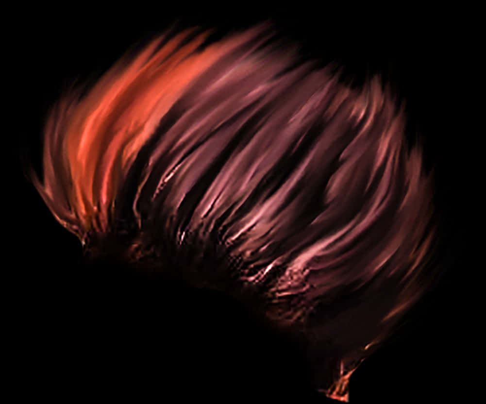 Fiery_ Red_ Hair_ Flowing_in_ Darkness.jpg PNG Image