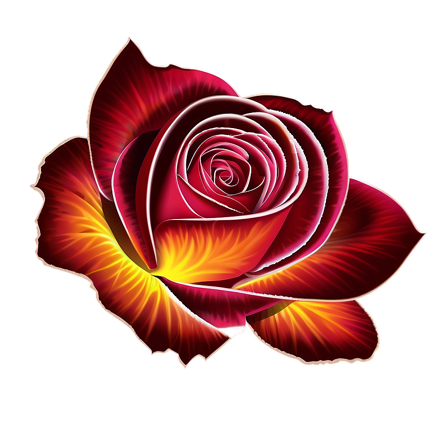 Fiery Rose Png Lxy60 PNG Image