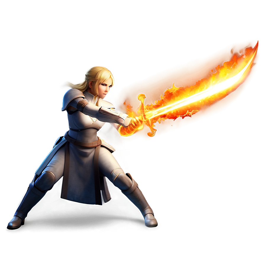 Fiery Saber Attack Png 06242024 PNG Image