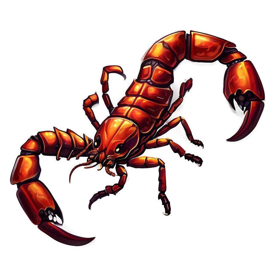 Fiery Scorpion Illustration Png 14 PNG Image