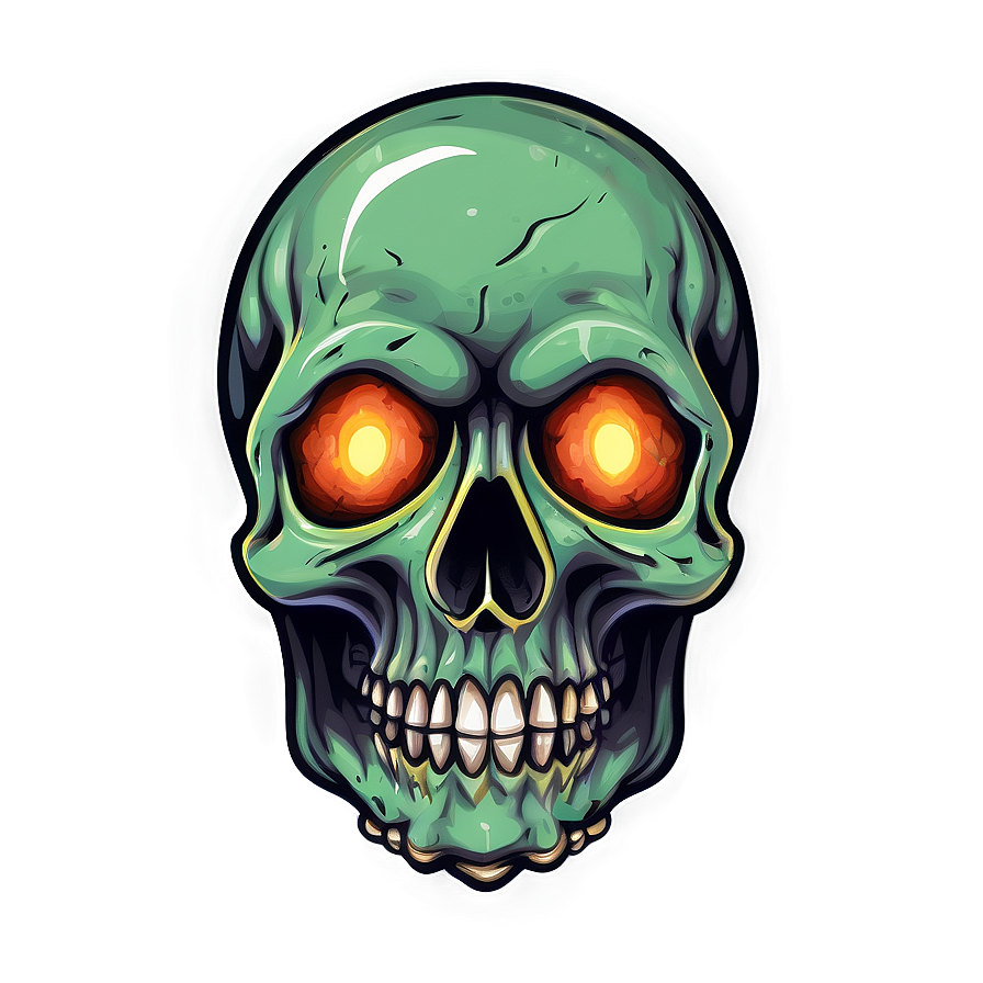 Fiery Skull Illustration Png A PNG Image