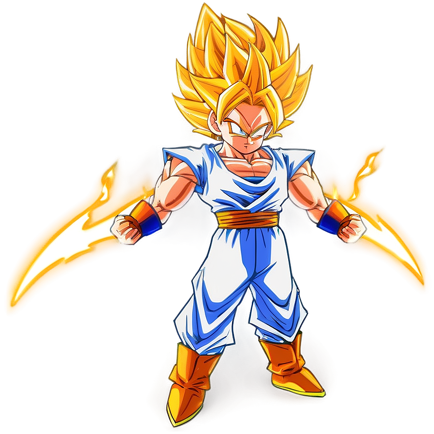 Fiery Super Saiyan Hair Png Ulr13 PNG Image