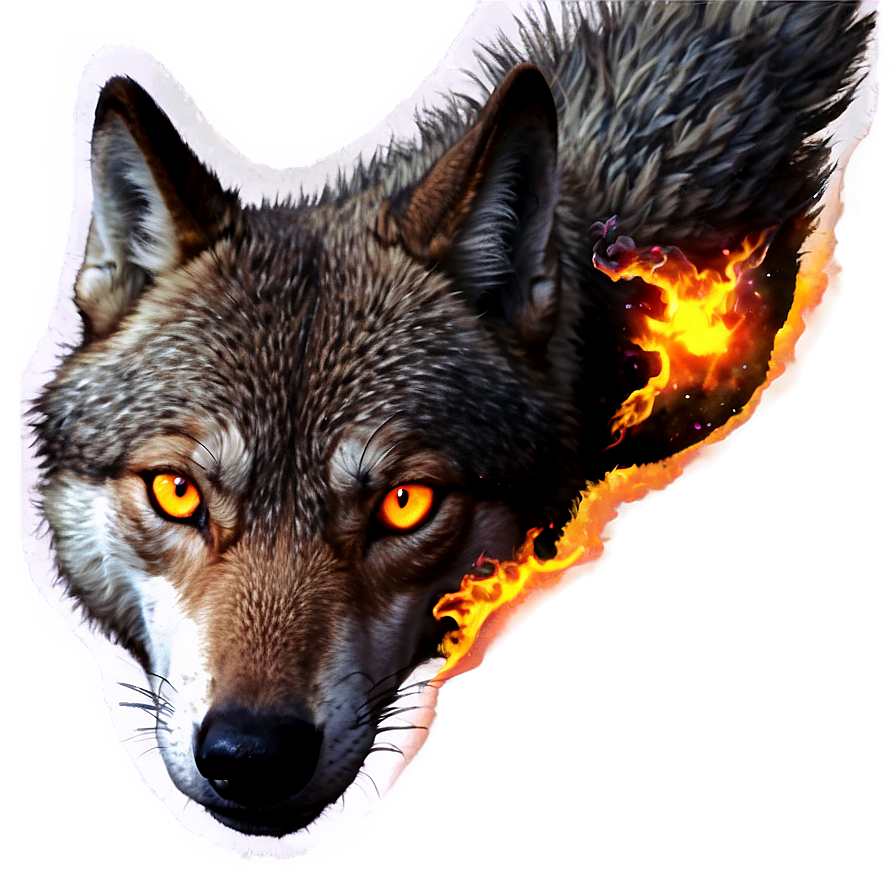 Fiery Wolf Eyes Png 06292024 PNG Image