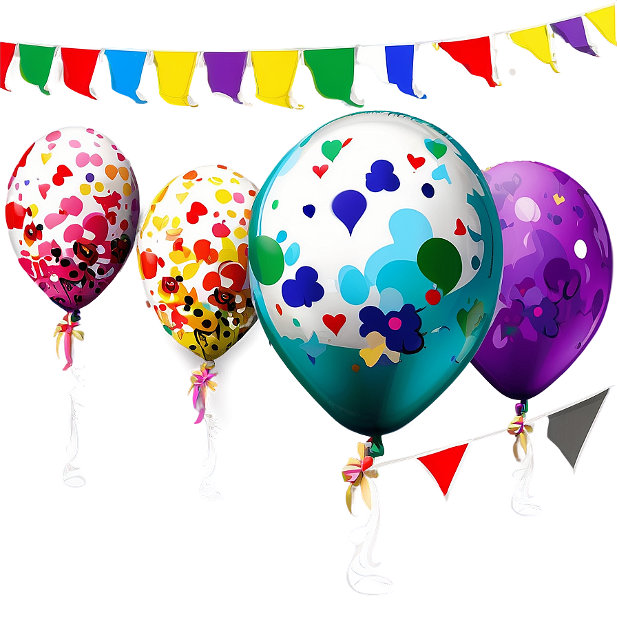 Fiesta Themed Balloons Png 06202024 PNG Image