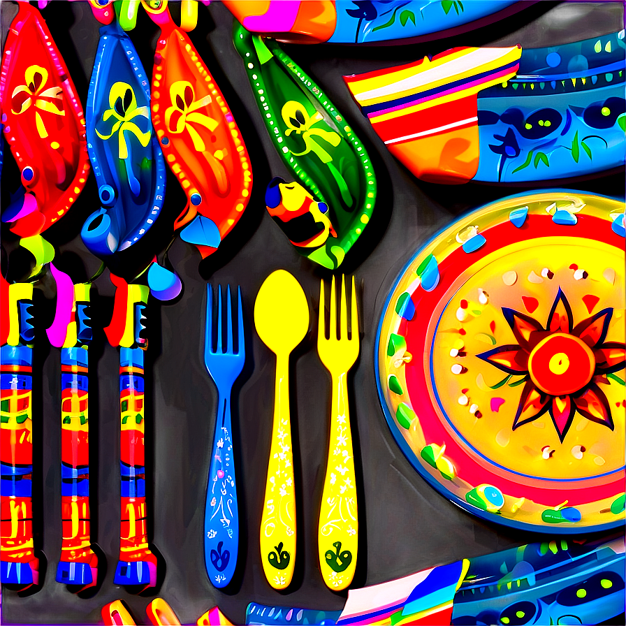 Fiesta Themed Utensils Png 54 PNG Image