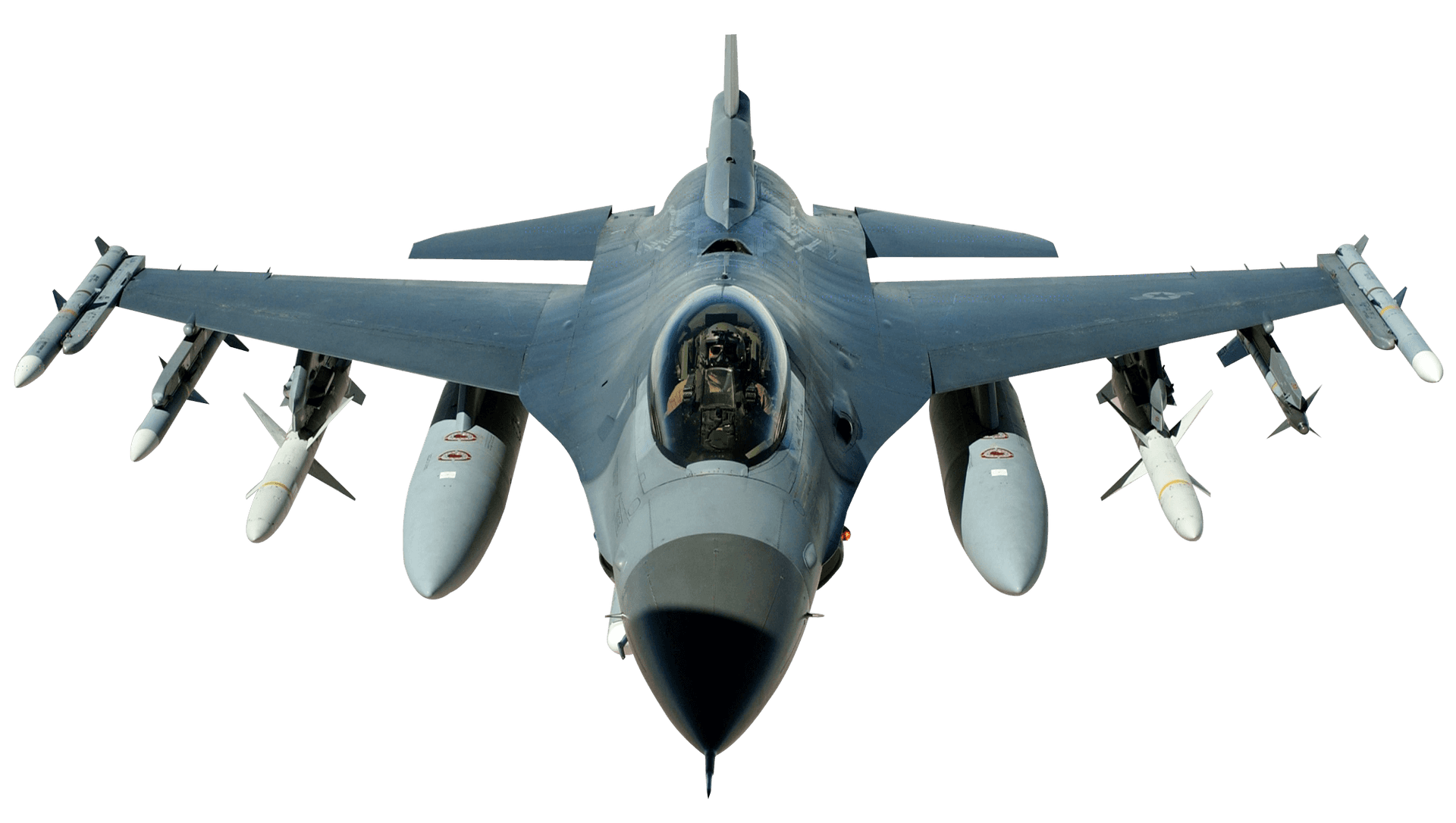 Fighter Jetin Flightwith Armaments PNG Image