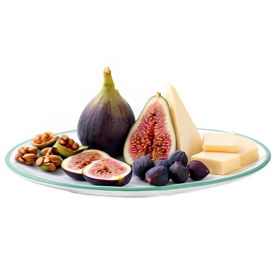 Figs And Cheese Platter Png Bgo70 PNG Image