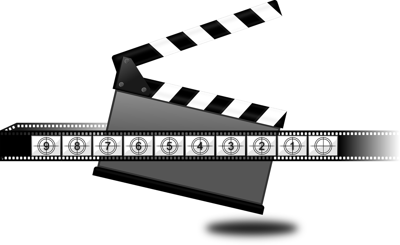 Film Clapperboardand Filmstrip Vector PNG Image