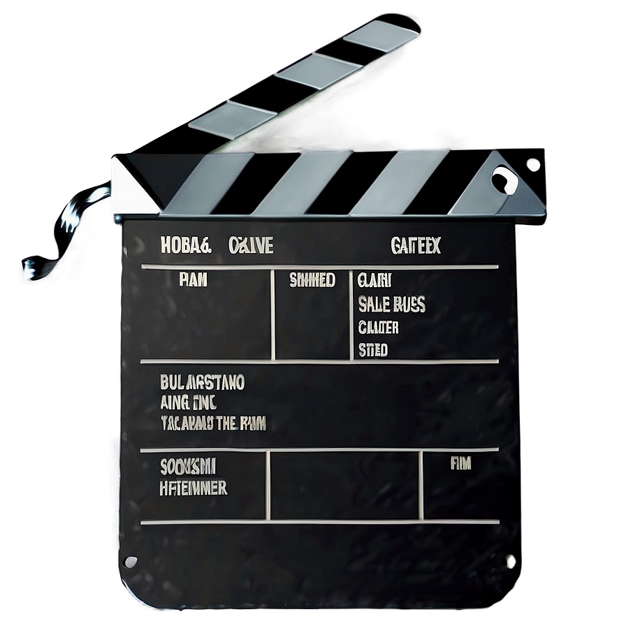 Film Slate D PNG Image