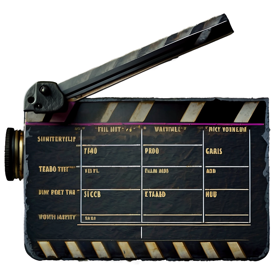 Film Slate For Camera Department Png Ayn72 PNG Image