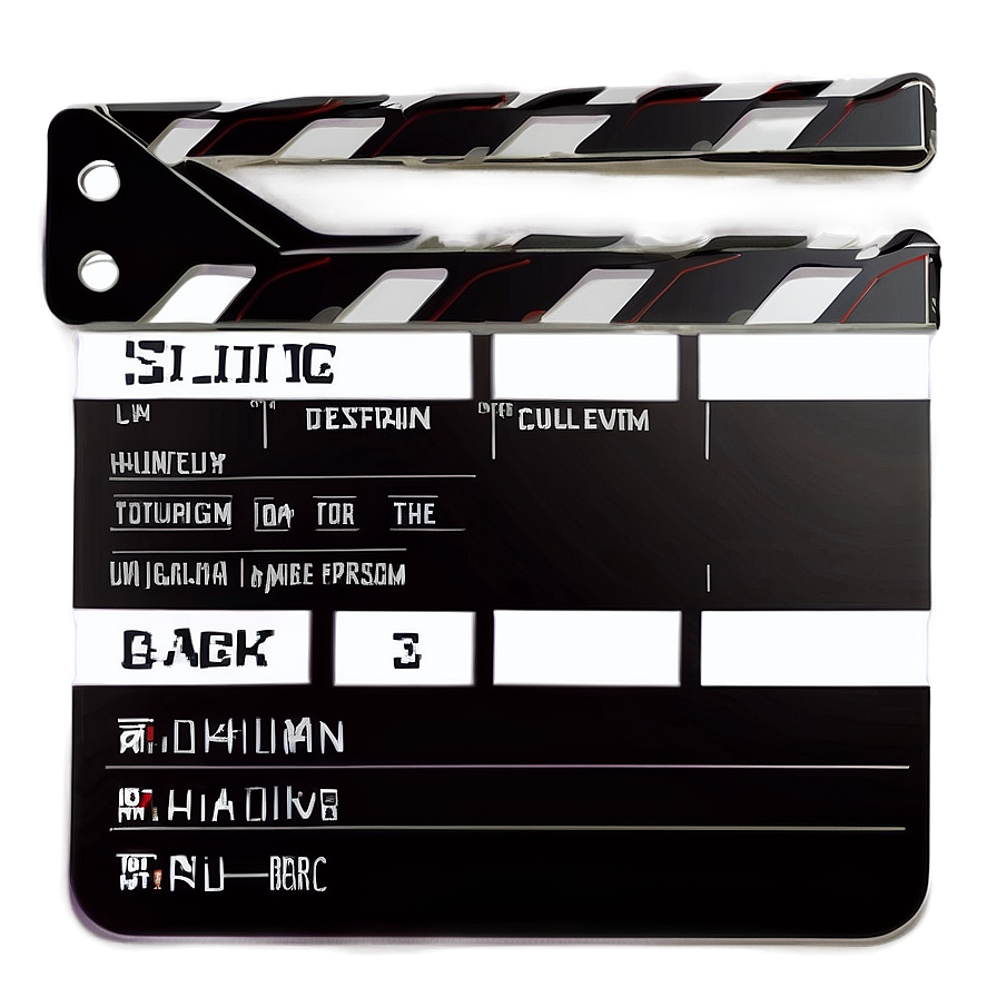 Film Slate For Camera Department Png Ipt51 PNG Image