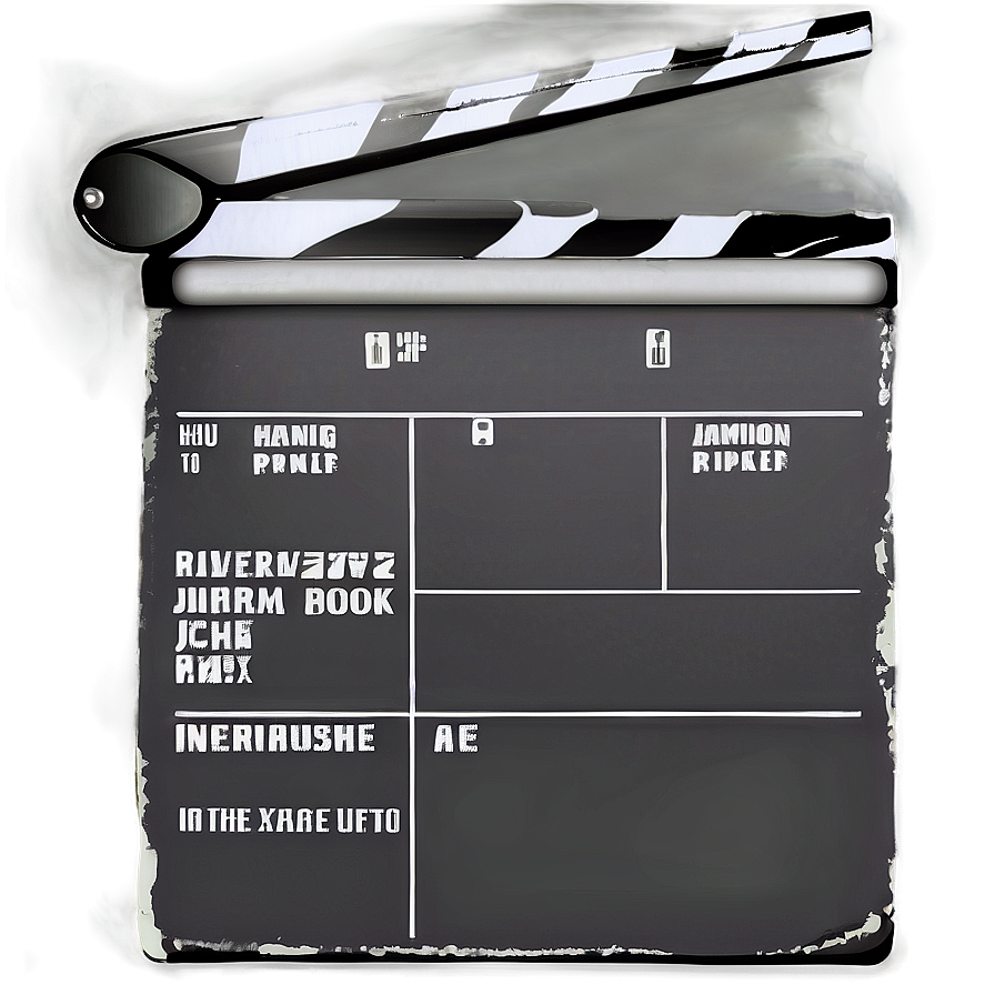 Film Slate For Editing Png Tjt1 PNG Image