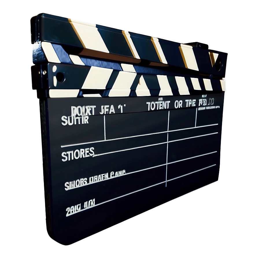 Film Slate For Film Schools Png 06262024 PNG Image