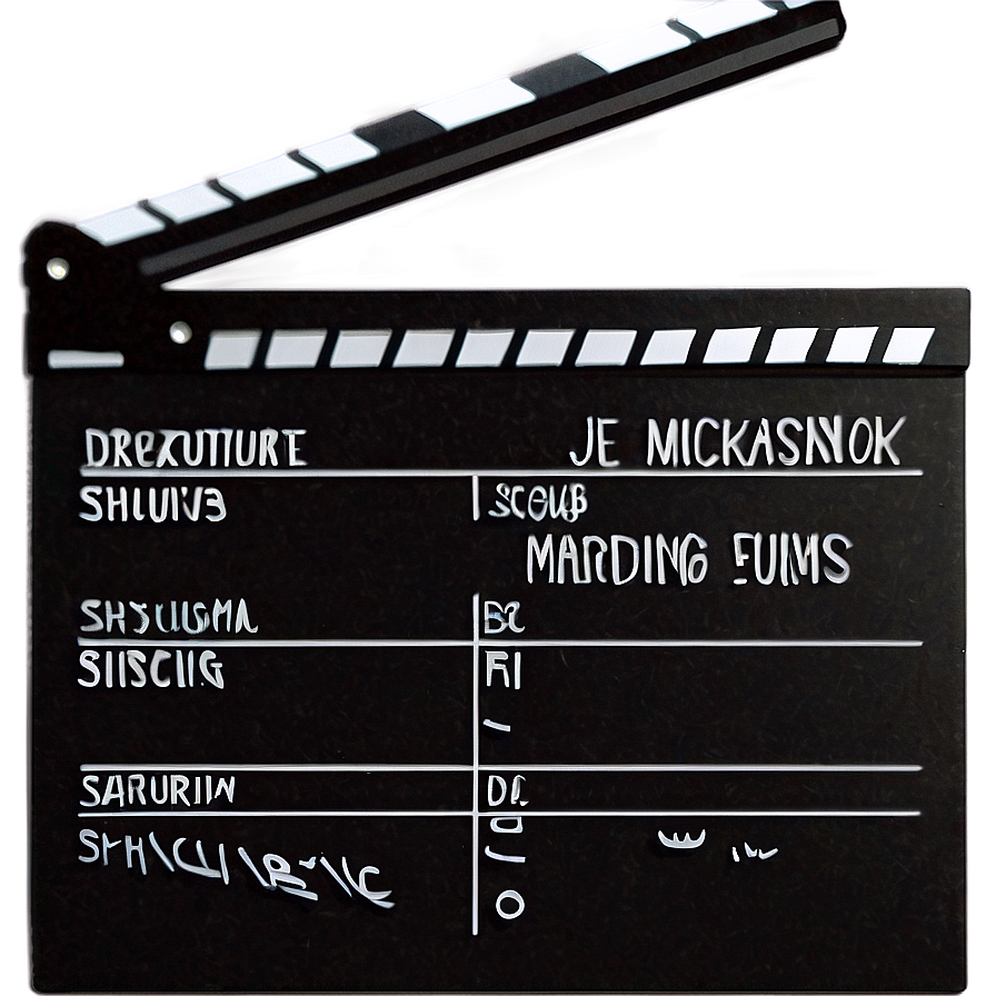 Film Slate For Scene Marking Png Blf65 PNG Image