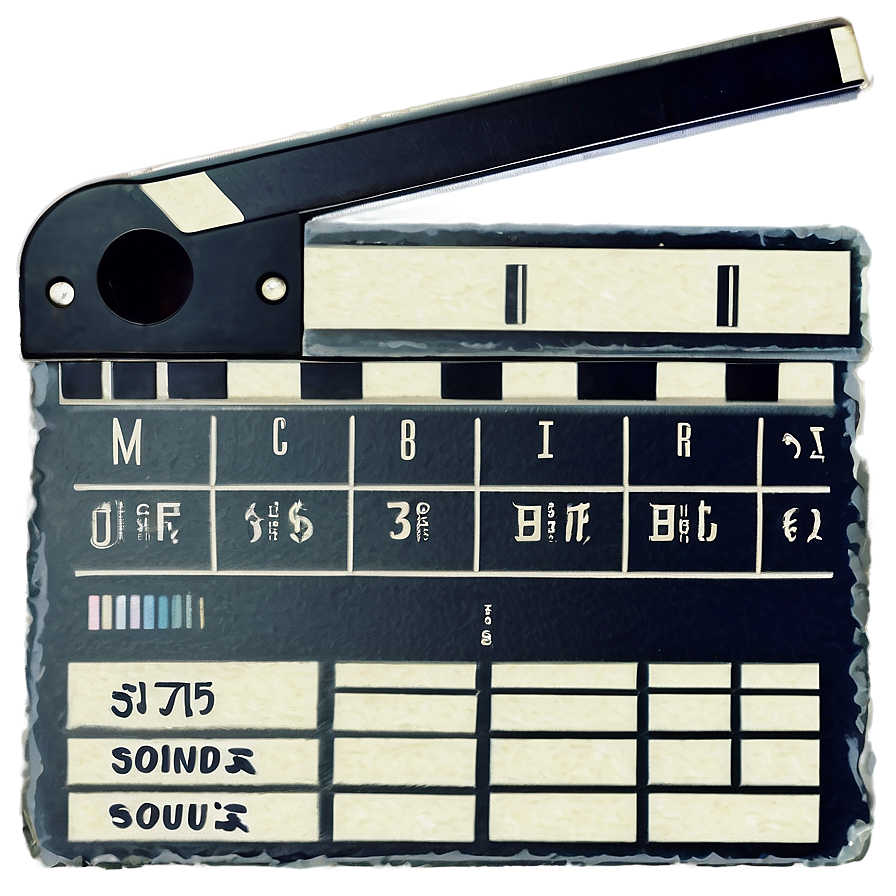 Film Slate For Sound Recording Png 43 PNG Image